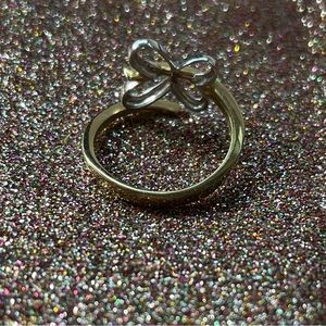 14k gold butterfly ring.